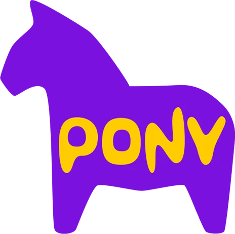PONY Logo - interactive experiences for Apple platforms
